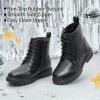 image:imageDREAM PAIRS Boys Girls Side Zipper Combat Ankle BootsToddlerLittle KidBlackPu