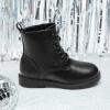 image:imageDREAM PAIRS Boys Girls Side Zipper Combat Ankle BootsToddlerLittle KidBlackPu