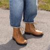 image:imageDREAM PAIRS Boys Girls Side Zipper Combat Ankle BootsToddlerLittle KidCamel