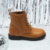 image:imageDREAM PAIRS Boys Girls Side Zipper Combat Ankle BootsToddlerLittle KidCamel