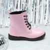 image:imageDREAM PAIRS Boys Girls Side Zipper Combat Ankle BootsToddlerLittle KidPink