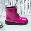 image:imageDREAM PAIRS Boys Girls Side Zipper Combat Ankle BootsToddlerLittle KidRoseRed
