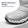 image:imageDREAM PAIRS Boys Girls Snow Boots Lightweight Slip Resistant Mid Calf Winter Shoes for LittleBig KidGrey