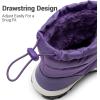 image:imageDREAM PAIRS Boys Girls Snow Boots Lightweight Slip Resistant Mid Calf Winter Shoes for LittleBig KidPurple