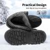 image:imageDREAM PAIRS Boys Girls Snow Boots WaterResistant Outdoor Warm Cozy AntiSlip Mid Calf Faux Fur Lining Insulated Winter Shoes for LittleBig KidsBlack