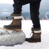image:imageDREAM PAIRS Boys Girls Snow Boots WaterResistant Outdoor Warm Cozy AntiSlip Mid Calf Faux Fur Lining Insulated Winter Shoes for LittleBig KidsBrown