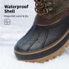 image:imageDREAM PAIRS Boys Girls Snow Boots WaterResistant Outdoor Warm Cozy AntiSlip Mid Calf Faux Fur Lining Insulated Winter Shoes for LittleBig KidsBrown