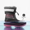 image:imageDREAM PAIRS Boys Girls Snow Boots WaterResistant Outdoor Warm Cozy AntiSlip Mid Calf Faux Fur Lining Insulated Winter Shoes for LittleBig KidsGreyFuchsia