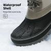 image:imageDREAM PAIRS Boys Girls Snow Boots WaterResistant Outdoor Warm Cozy AntiSlip Mid Calf Faux Fur Lining Insulated Winter Shoes for LittleBig KidsLt Grey