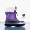 image:imageDREAM PAIRS Boys Girls Snow Boots WaterResistant Outdoor Warm Cozy AntiSlip Mid Calf Faux Fur Lining Insulated Winter Shoes for LittleBig KidsPurple