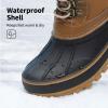 image:imageDREAM PAIRS Boys Girls Snow Boots WaterResistant Outdoor Warm Cozy AntiSlip Mid Calf Faux Fur Lining Insulated Winter Shoes for LittleBig KidsTan