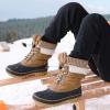 image:imageDREAM PAIRS Boys Girls Snow Boots WaterResistant Outdoor Warm Cozy AntiSlip Mid Calf Faux Fur Lining Insulated Winter Shoes for LittleBig KidsTan