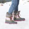 image:imageDREAM PAIRS Boys Girls Snow Boots WaterResistant Outdoor Warm Cozy AntiSlip Mid Calf Faux Fur Lining Insulated Winter Shoes for LittleBig KidsWhiteFauxia