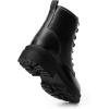 image:imageDREAM PAIRS Combat Boots Ankle Booties Laceup Platform Side Zipper Lug Sole Boots Ankle Boots for WomenBlack
