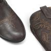image:imageDREAM PAIRS Cowgirl Cowboy Western Boots Girls Mid Calf Riding Shoes Little KidBig KidBrown