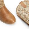image:imageDREAM PAIRS Cowgirl Cowboy Western Boots Girls Mid Calf Riding Shoes Little KidBig KidGoldBrown