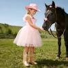 image:imageDREAM PAIRS Cowgirl Cowboy Western Boots Girls Mid Calf Riding Shoes Little KidBig KidRose Gold