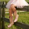 image:imageDREAM PAIRS Cowgirl Cowboy Western Boots Girls Mid Calf Riding Shoes Little KidBig KidRose Gold