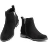 image:imageDREAM PAIRS Girls Ankle Boots Kids Fashion Booties with Glitter Stars Side Zipper Low Heels Warm Shoes for ToddlerLittle KidBig KidBlack