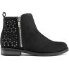image:imageDREAM PAIRS Girls Ankle Boots Kids Fashion Booties with Glitter Stars Side Zipper Low Heels Warm Shoes for ToddlerLittle KidBig KidBlack
