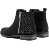 image:imageDREAM PAIRS Girls Ankle Boots Kids Fashion Booties with Glitter Stars Side Zipper Low Heels Warm Shoes for ToddlerLittle KidBig KidBlack
