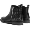 image:imageDREAM PAIRS Girls Ankle Boots Kids Fashion Booties with Glitter Stars Side Zipper Low Heels Warm Shoes for ToddlerLittle KidBig KidBlackPu