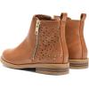 image:imageDREAM PAIRS Girls Ankle Boots Kids Fashion Booties with Glitter Stars Side Zipper Low Heels Warm Shoes for ToddlerLittle KidBig KidTanPu