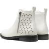 image:imageDREAM PAIRS Girls Ankle Boots Kids Fashion Booties with Glitter Stars Side Zipper Low Heels Warm Shoes for ToddlerLittle KidBig KidWhite