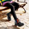 image:imageDREAM PAIRS Girls Boys Glitter Ankle Boots Side Zipper Combat Shoes with Lace Up for ToddlerLittle KidBig KidBlackPu