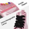 image:imageDREAM PAIRS Girls Boys Glitter Ankle Boots Side Zipper Combat Shoes with Lace Up for ToddlerLittle KidBig KidPinkPu
