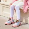 image:imageDREAM PAIRS Girls Boys Glitter Ankle Boots Side Zipper Combat Shoes with Lace Up for ToddlerLittle KidBig KidRainbowPink