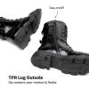 image:imageDREAM PAIRS Girls Combat Boots Side Zipper Ankle Booties ToddlerLittle KidBig KidAll Black