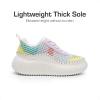 image:imageDREAM PAIRS Girls Fashion Sneakers Tennis Shoes Kids Platform Lightweight Lace Up Casual Walking Shoes
