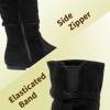 image:imageDREAM PAIRS Girls Faux Fur Lined Knee High Winter Riding BootsToddlerLittle KidBig KidBlack