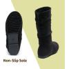 image:imageDREAM PAIRS Girls Faux Fur Lined Knee High Winter Riding BootsToddlerLittle KidBig KidBlack