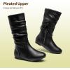 image:imageDREAM PAIRS Girls Faux Fur Lined Knee High Winter Riding BootsToddlerLittle KidBig KidBlackPu