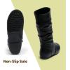 image:imageDREAM PAIRS Girls Faux Fur Lined Knee High Winter Riding BootsToddlerLittle KidBig KidBlackPu