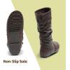 image:imageDREAM PAIRS Girls Faux Fur Lined Knee High Winter Riding BootsToddlerLittle KidBig KidBrownPu