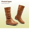 image:imageDREAM PAIRS Girls Faux Fur Lined Knee High Winter Riding BootsToddlerLittle KidBig KidTanpu