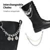 image:imageDREAM PAIRS Girls Riding Boots Knee High Side Zipper Mid Calf Shoes Little KidBig KidBlack