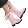 image:imageDREAM PAIRS Girls Riding Boots Knee High Side Zipper Mid Calf Shoes Little KidBig KidPink