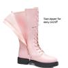 image:imageDREAM PAIRS Girls Riding Boots Knee High Side Zipper Mid Calf Shoes Little KidBig KidPink