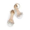 image:imageDREAM PAIRS Girls Sandals Ankle Strap Square Toe Low Heel Bow Flower Dress ShoesWhite