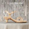 image:imageDREAM PAIRS Girls Sandals Low Heel Dress Open Toe Sandals Flower Wedding Party for Little KidBig KidGold