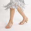 image:imageDREAM PAIRS Girls Sandals Low Heel Dress Open Toe Sandals Flower Wedding Party for Little KidBig KidGold