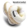 image:imageDREAM PAIRS Girls Snow Boots Warm Cozy AntiSlip Lightweight Mid Calf Faux Fur Lining Winter Shoes for LittleBig KidsBeigeWhite