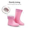 image:imageDREAM PAIRS Kids Rain Boots Boys Girls Lightweight Boots Waterproof Easyon Outdoor Playing Rain Boot UnisexChildAll Pink