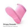image:imageDREAM PAIRS Kids Rain Boots Boys Girls Lightweight Boots Waterproof Easyon Outdoor Playing Rain Boot UnisexChildAll Pink