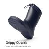 image:imageDREAM PAIRS Kids Rain Boots Boys Girls Lightweight Boots Waterproof Easyon Outdoor Playing Rain Boot UnisexChildNavy