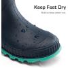 image:imageDREAM PAIRS Kids Rain Boots EasyOn Lightweight NonSlip Outsole for Boys amp Girls Outdoor Rainy Day PlayNavyGreen